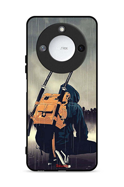 Tolwak غطاء حماية لهاتف Honor X60 5G بتصميم سيف ساموراي رقمي