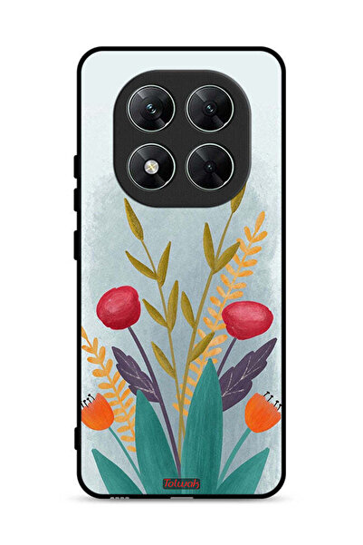 Tolwak غطاء حماية لهاتف Xiaomi Poco X7 5G برسومات نباتية