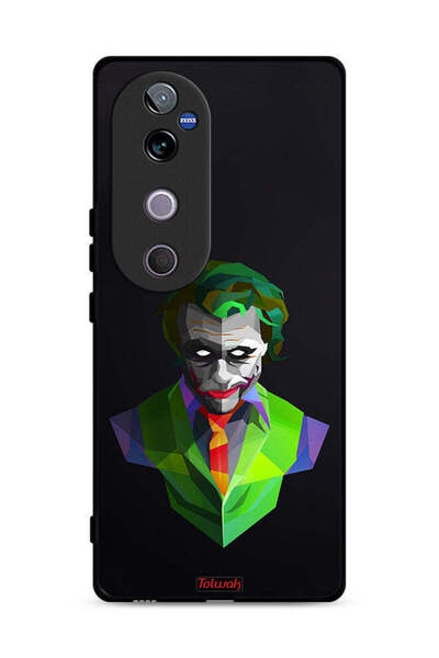 Tolwak غطاء حماية Vivo V40 5G بتصميم فن تجريدي للجوكر