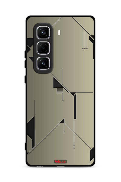 Tolwak غطاء حماية لهاتف Infinix Hot 50 Pro Plus 4G بتصميم تجريدي بسيط وفن رقمي