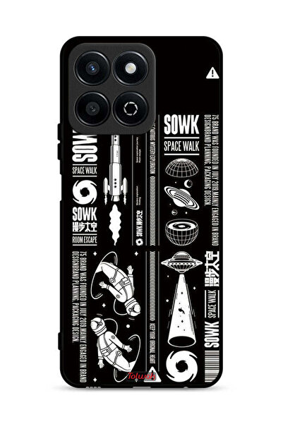 Tolwak غطاء حماية لهاتف Honor Play 60 Plus 5G، ملصق Sowk Space Walk
