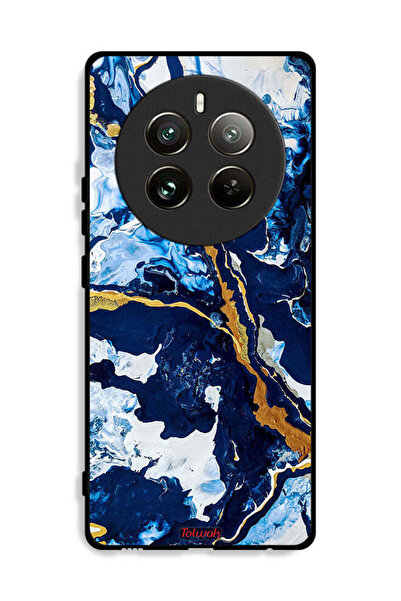 Tolwak غطاء حماية لهاتف Realme 12 Pro Plus 5G بنمط فني مزخرف بخطوط خلل