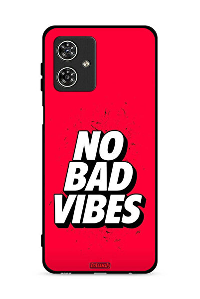 Tolwak Motorola Moto G54 5G Protective Case Cover No Bad Vibes