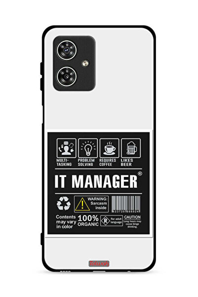 Tolwak غطاء حماية لهاتف موتورولا موتو جي 54 5G - ملصق مدير تكنولوجيا المعلومات