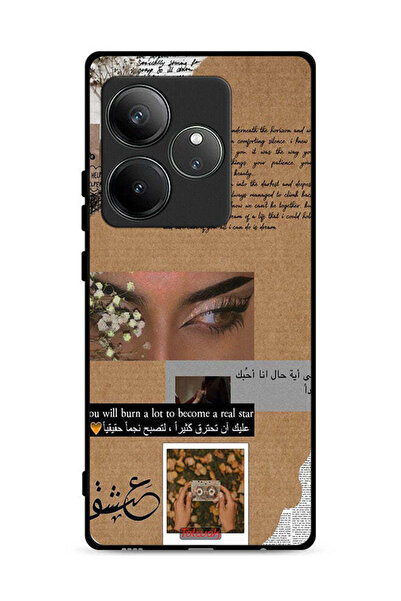 Tolwak جراب حماية Realme GT 6T 5G بنقشة عربية "ستحرق الكثير لتصبح نجمًا حقيقيًا"
