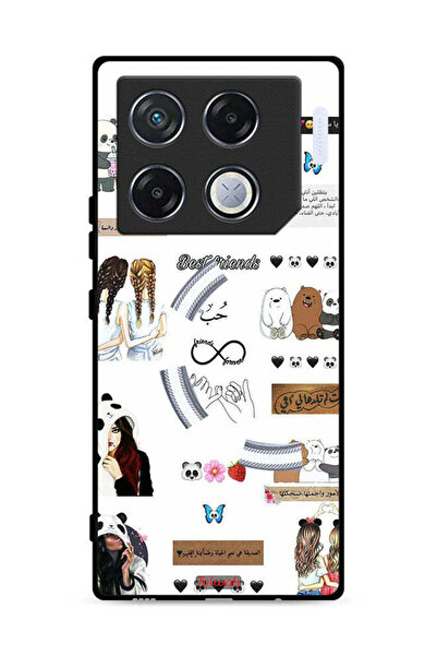 Tolwak غطاء حماية لهاتف إنفينيكس جي تي 20 برو 5G مع اقتباسات وملصقات باللغة ا...