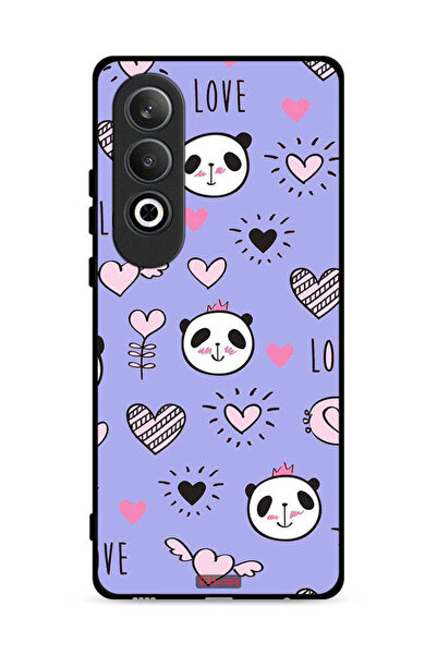 Tolwak غطاء حماية لهاتف OnePlus Nord CE4 5G بنقشة Love And Panda Doodle