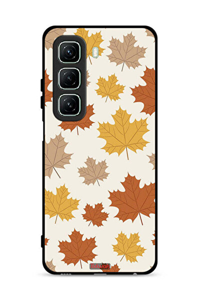 Tolwak غطاء حماية لهاتف Infinix Hot 50 5G بطبعة أوراق الخريف