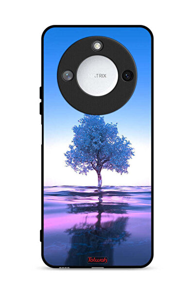 Tolwak غطاء حماية لهاتف Honor X9c Smart 5G بتصميم شجرة نيون وانعكاس مائي فني ...