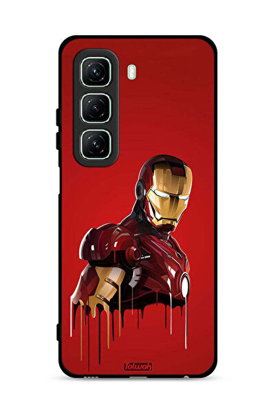 Tolwak غطاء حماية لهاتف Infinix Hot 50 5G برسومات الرجل الحديدي