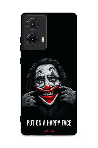 Tolwak غطاء حماية لهاتف موتورولا موتو جي 85 5 جي بتصميم وجه سعيد