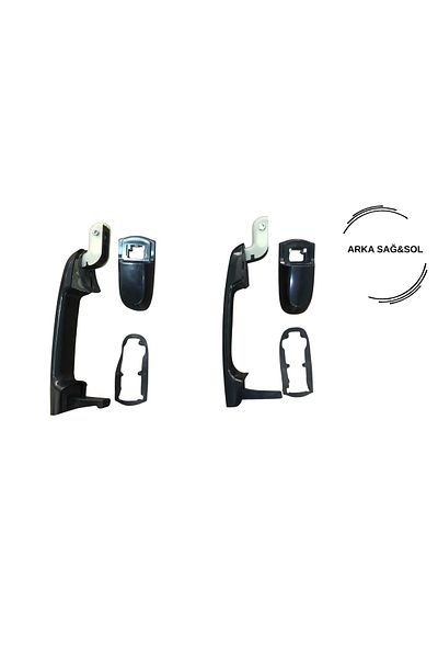 MEF Accent Era Compatible Rear Right and Left Exterior Door Handle between 2006 and 2012 Models