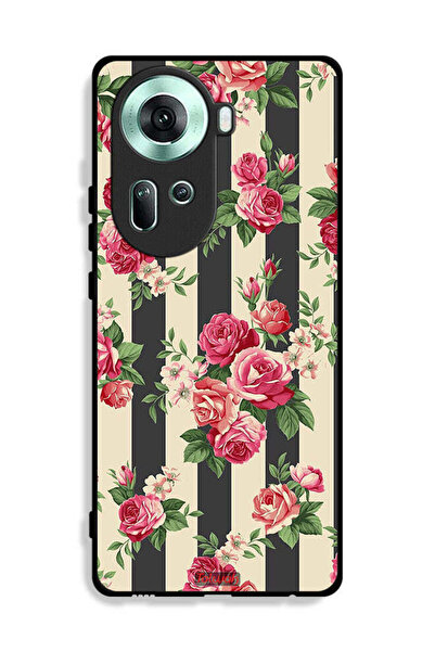 Tolwak Oppo Reno11 5G Protective Case Cover Roses Pattern
