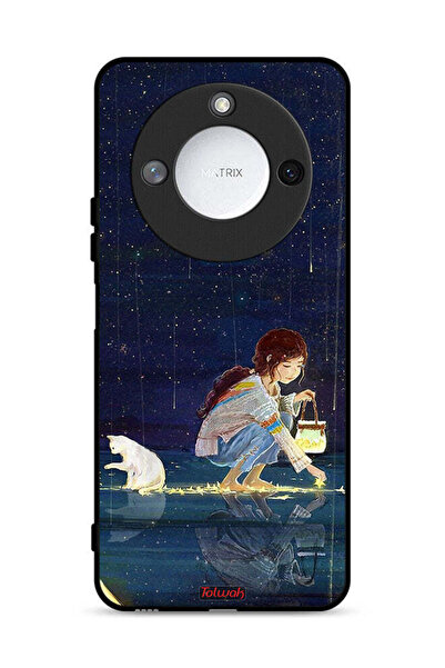 Tolwak Honor X60 5G Protective Case Cover Collecting Stars Art