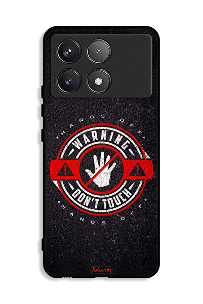 Tolwak Xiaomi Redmi K70E 5G Protective Case Cover Warning Do Not Touch