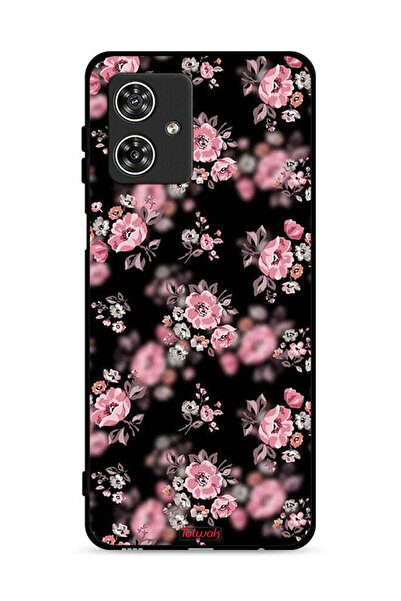 Tolwak غطاء حماية لهاتف موتورولا موتو جي 54 5G بنقشة زهور بورتريه