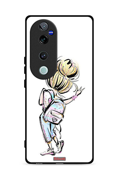 Tolwak غطاء حماية فيفو S19 برو 5G بطبعة فتاة العودة إلى المدرسة