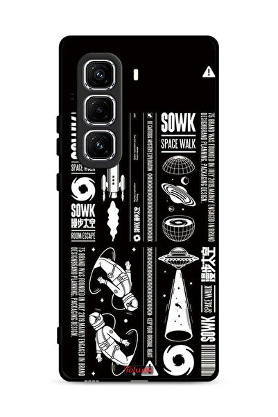 Tolwak غطاء حماية لهاتف Infinix Hot 50 Pro Plus 4G بملصق Sowk Space Walk