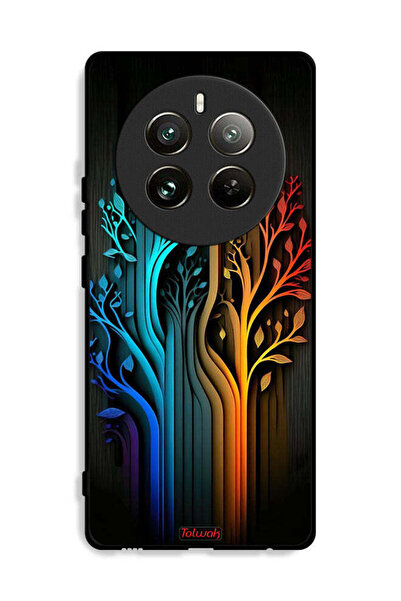 Tolwak غطاء حماية لهاتف Realme 12 Pro Plus 5G برسومات أوراق الشجر