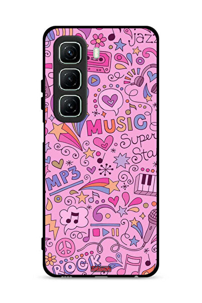 Tolwak غطاء حماية لهاتف Infinix Hot 50 5G مع علامات موسيقية