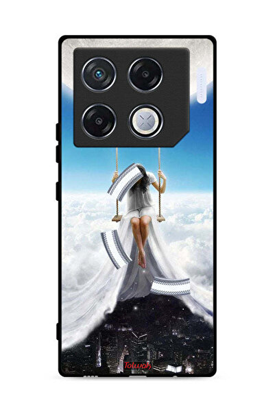Tolwak Infinix GT 20 Pro 5G Protective Case Cover Moon Clouds Town Art