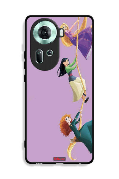 Tolwak غطاء حماية لهاتف Oppo Reno11 5G بتصميم فن تسلق الفتيات