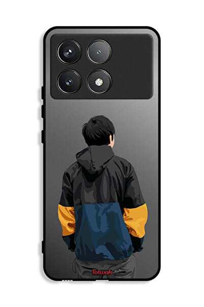 Tolwak غطاء حماية لهاتف Xiaomi Poco X6 Pro 5G، صورة فنية لولد