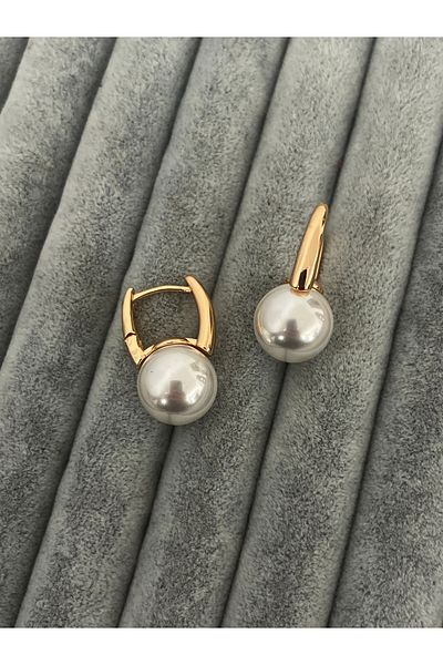 Hoop jewelery Top Pearl Earring