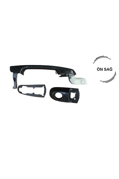 MEF Accent Era Compatible Front Right and Left Exterior Door Handle Set between 2006 and 2012 Models