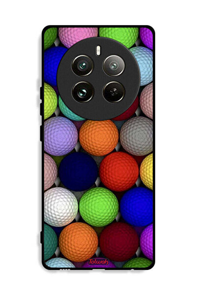 Tolwak غطاء حماية لهاتف Realme 12 Pro Plus 5G بتصميم كرات فنية تجريدية