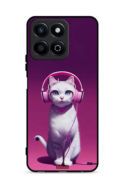 Tolwak غطاء حماية لهاتف Honor Play 60 Plus 5G بتصميم قطة لطيفة