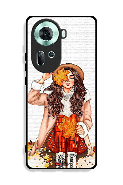 Tolwak غطاء حماية لهاتف Oppo Reno11 5G يحمل صورة أوراق الخريف