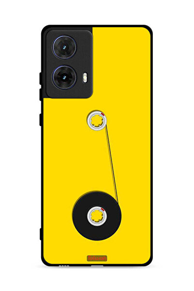 Tolwak غطاء حماية لهاتف موتورولا موتو جي 85 5G برسومات عجلة الكاسيت