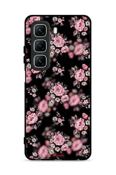 Tolwak غطاء حماية لهاتف Infinix Hot 50 5G بنقشة زهور بورتريه