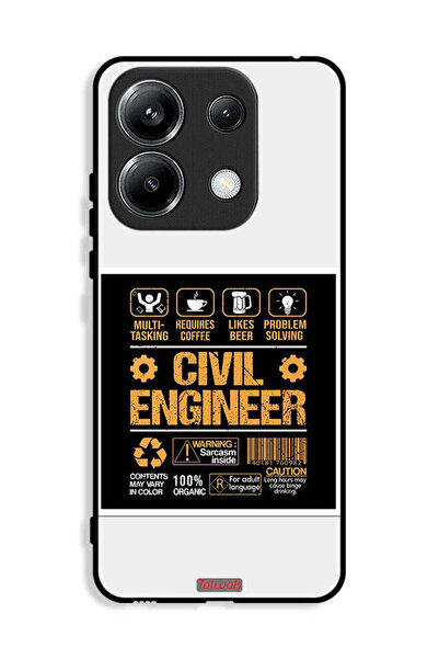 Tolwak غطاء حماية لهاتف Xiaomi Poco M6 Pro 4G، ملصق مهندس مدني