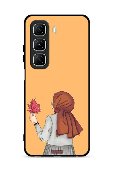 Tolwak غطاء حماية لهاتف Infinix Hot 50 5G يحمل ورقة شجر