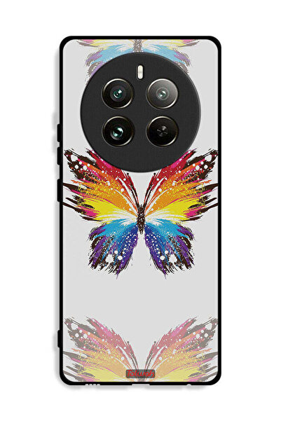 Tolwak غطاء حماية لهاتف Realme 12 Pro Plus 5G، فن رقمي، خلفية بسيطة، فراشة بسيطة