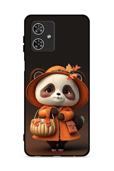 Tolwak غطاء حماية لهاتف موتورولا موتو جي 54 5G بتصميم سيدة باندا لطيفة