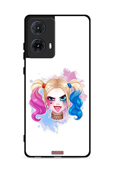 Tolwak غطاء حماية لهاتف موتورولا موتو جي 85 5G برسومات هارلي كوين