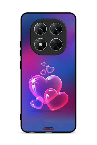 Tolwak غطاء حماية لهاتف شاومي ريدمي نوت 14 برو 5G بنقشة قلوب الماء