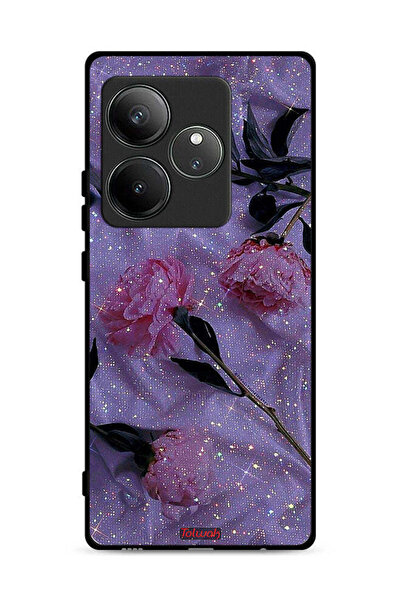 Tolwak غطاء حماية لهاتف Realme GT Neo6 SE 5G بنقشة ورود لامعة