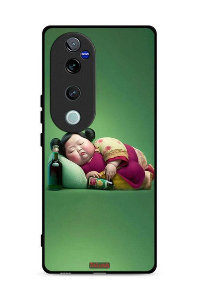 Tolwak غطاء حماية فيفو V40 برو 5G بتصميم فتاة سمينة