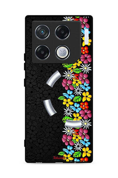 Tolwak غطاء حماية لهاتف Infinix GT 20 Pro 5G بنقشة زهور