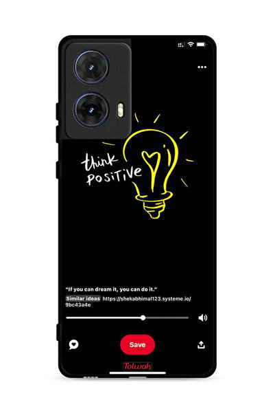 Tolwak غطاء حماية لهاتف موتورولا موتو جي 85 5G - فكر إيجابيًا