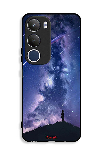Tolwak غطاء حماية لهاتف Vivo Y19s 4G بنقشة نجوم متحركة