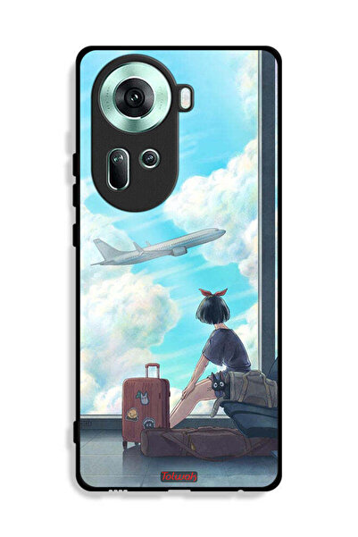 Tolwak غطاء حماية لهاتف Oppo Reno11 5G بتصميم فن السفر