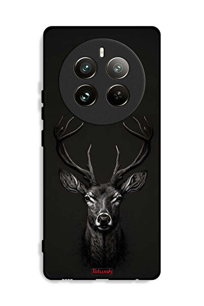 Tolwak غطاء حماية لهاتف Realme 12 Pro Plus 5G برسومات غزال رقمية