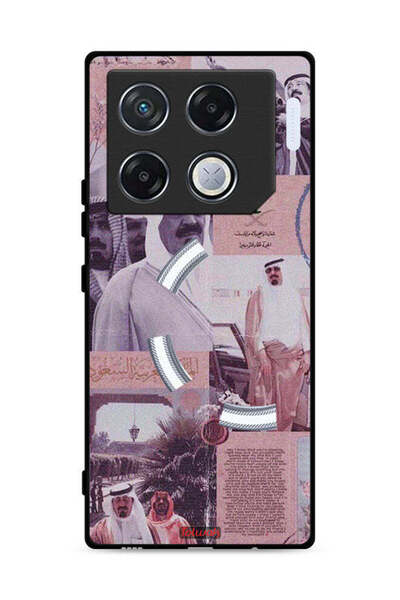 Tolwak غطاء حماية لهاتف إنفينيكس جي تي 20 برو 5G، ملصق الملك عبدالله العتيق