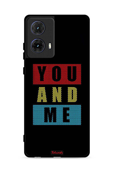 Tolwak غطاء حماية لهاتف موتورولا موتو جي 85 5G "أنت وأنا"