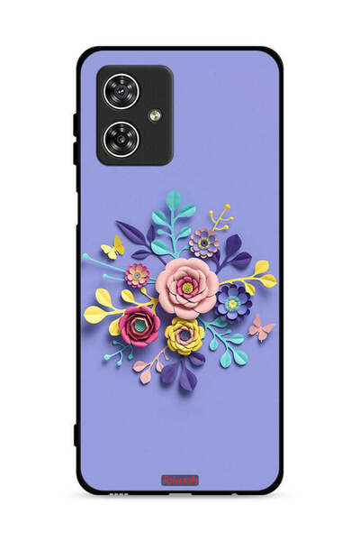 Tolwak غطاء حماية لهاتف موتورولا موتو جي 54 5G برسومات زهور فنية